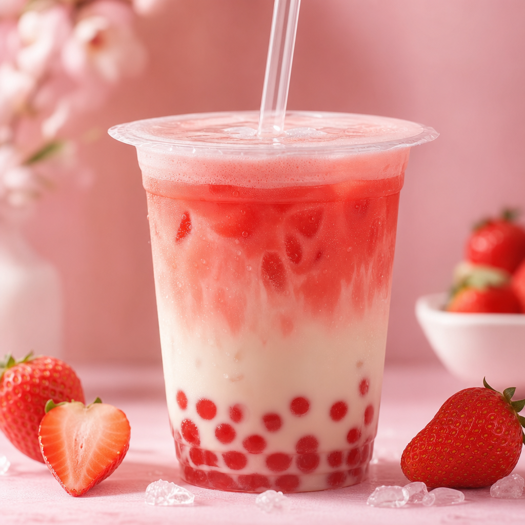 Strawberry Yakult Boba